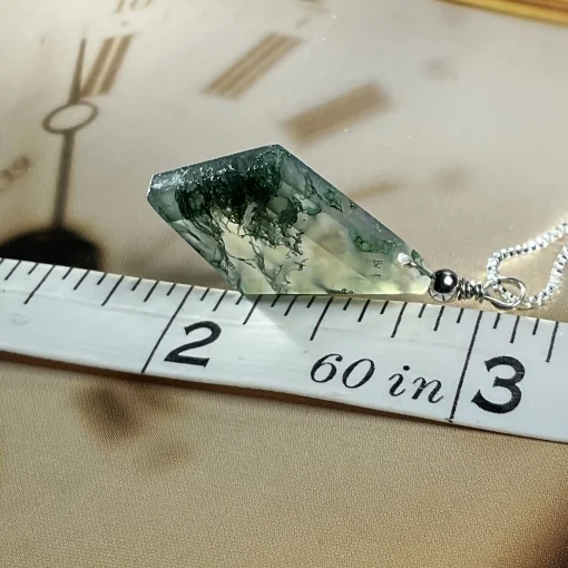 moss agate pendant