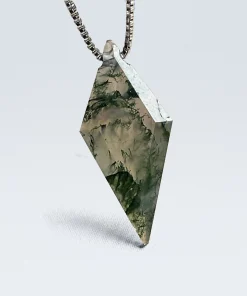 moss agate necklace