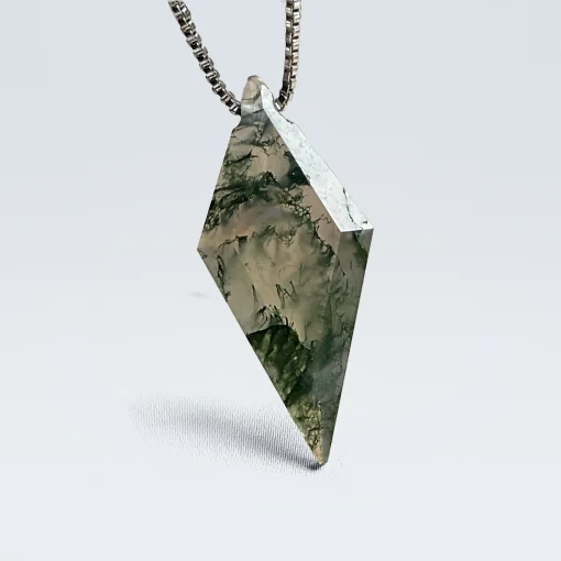 moss agate necklace