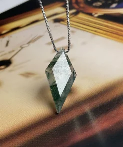 moss agate necklace