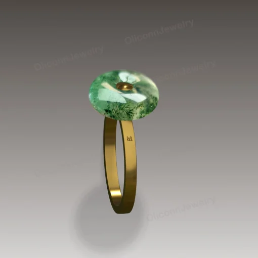 Moss Agate Rings