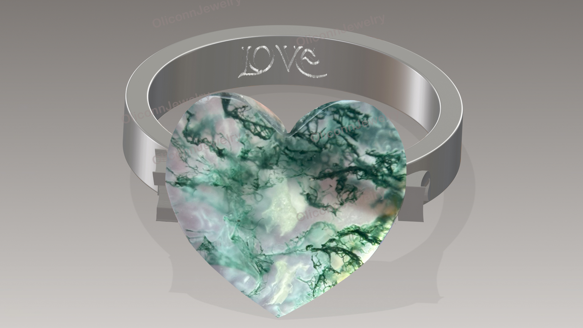 heart-shaped ring