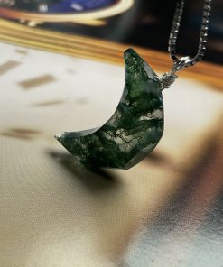 Moss Moon Necklace