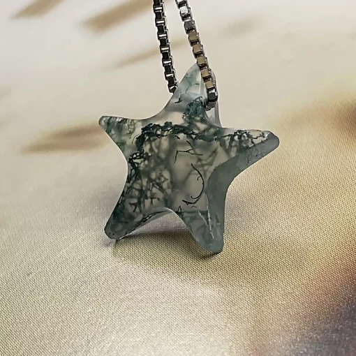 Moss Agate Star