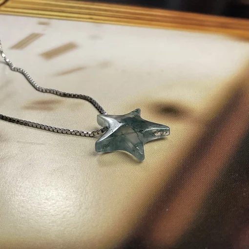 Moss Agate Star