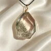 Natural Green Phantom Quartz Pendant