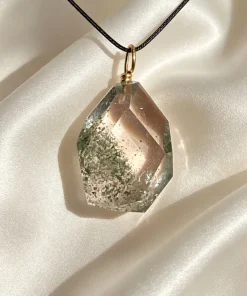 Natural Green Phantom Quartz Pendant
