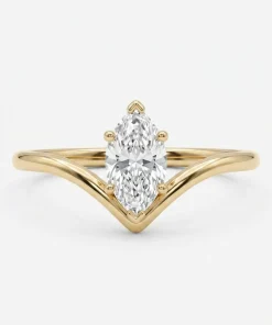 Diamond V Shape Ring