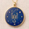 Scorpio Lapis Lazuli Zodiac Necklace