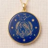 Virgo Lapis Lazuli Zodiac Necklace