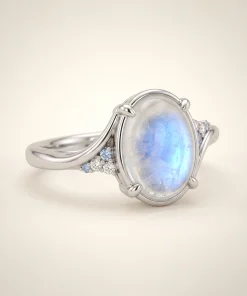 Natural rainbow moonstone