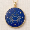 Cancer Lapis Lazuli Zodiac Necklace