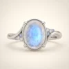 Moonstone Engagement Ring