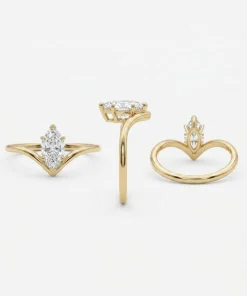 Diamond V Shape Ring