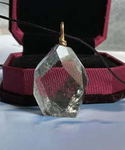 Natural Green Phantom Quartz Pendant