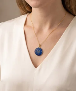 Scorpio Lapis Lazuli Zodiac Necklace