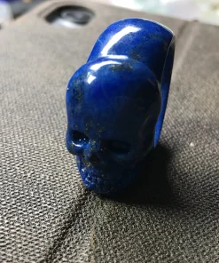 Lapis Lazuli Skull Ring
