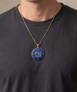 Virgo Lapis Lazuli Zodiac Necklace