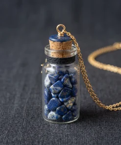 Midnight Dust Lapis Lazuli Potion Bottle Charm
