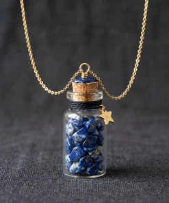 Midnight Dust Lapis Lazuli Potion Bottle Charm