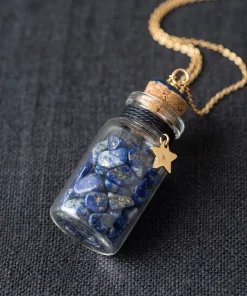 Midnight Dust Lapis Lazuli Potion Bottle Charm