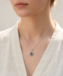 Botanical Embrace Moss Agate Necklace