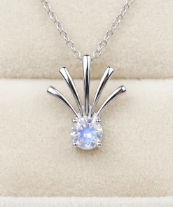 Hidden Moon Shell · Natural Moonstone Necklace | Ocean Series
