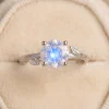 Morning Dew Branch · Natural Moonstone Ring | Forest Series