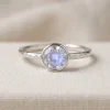 Pebble Natural Moonstone Ring | Forest Water Series