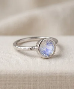 Pebble Natural Moonstone Ring | Forest Water Series